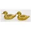 SET OF 2 VINTAGE BRASS DUCKS