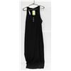 NEW WOMENS BLACK LARGE MAXI DRESS, AMZ SES