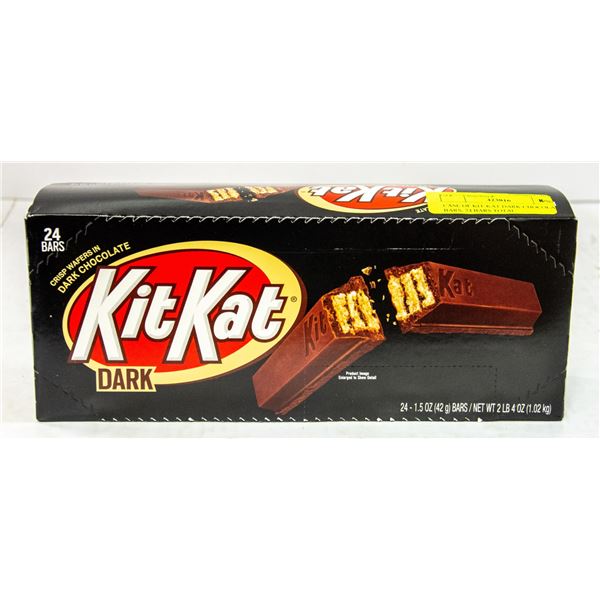 CASE OF KIT-KAT DARK CHOCOLATE BARS, 24 BARS TOTAL