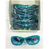 6 PAIRS DESIGNER AQUA SUNGLASSES