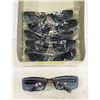 6 PAIRS SILVER METAL FRAME SUNGLASSES