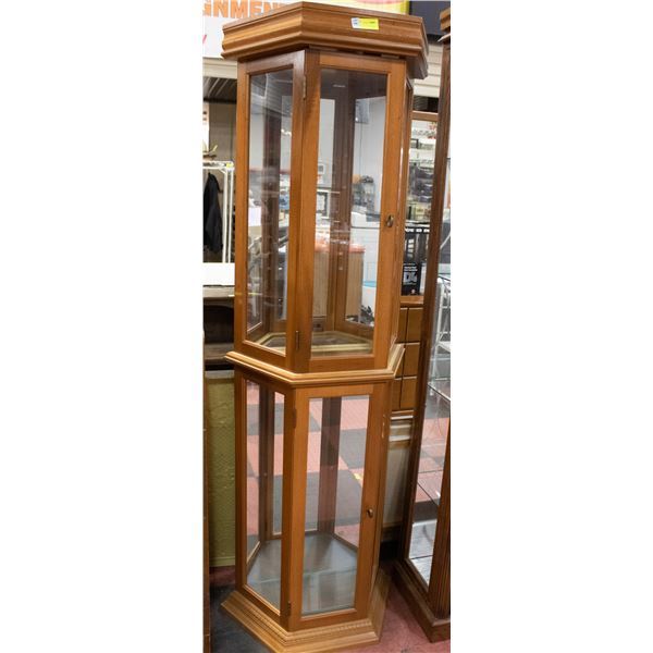 WOOD CURIO CABINET