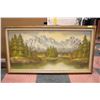 Image 1 : VINTAGE OAK FRAMED OIL ON CANVAS