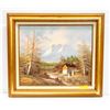 Image 1 : 28" X 32" H.WILSON FRAMED WALL HANGING