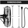 Image 2 : NEW UNPACKED SIMPLE DELUXE 20" INDUSTRIAL MOUNTED