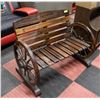 Image 1 : PINEWOOD WAGON WHEEL STYLE BENCH