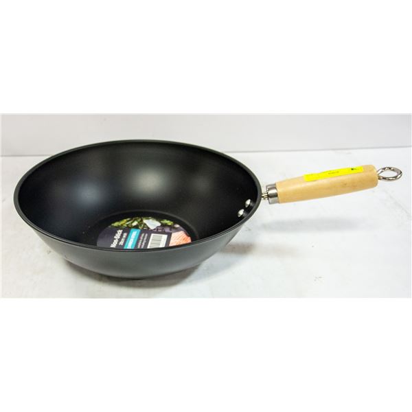 NEW NON-STICK CARBON STEEL 28CM WOK