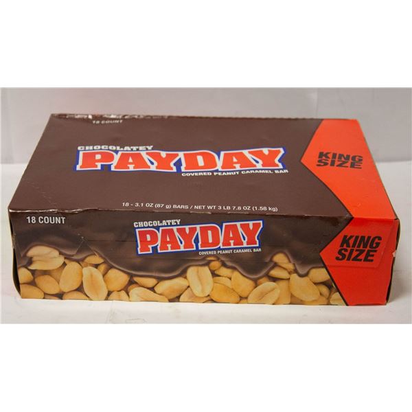 18 COUNT KING SIZE CHOCOLATEY PAYDAY COVERED