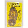 1982 OZZY OSBOURNE CONCERT POSTER - REPRODUCTION