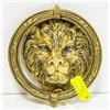 VINTAGE SOLID BRASS LION DOOR KNOCKER - HEAVY