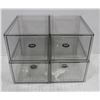 Image 1 : LOT OF 4 NEW CLEAR KITCHEN STACKING DRAWERS