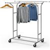 NEW REPACKED HEAVY DUTY DOUBLE ROD CLOTHING RACK