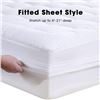 Image 4 : NEW QUEEN SIZE FITTED DEEP POCKET MATTRESS PAD