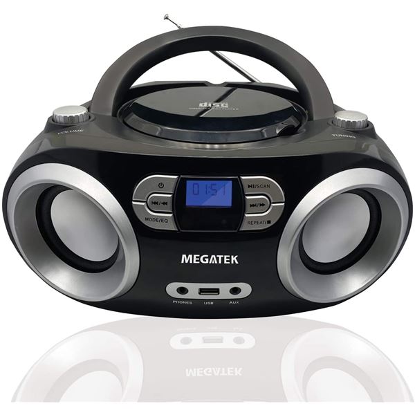 NEW MEGATEK PORTABLE CD PLAYER AND RADIO