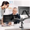 Image 2 : NEW HUANUO DUAL MONITOR GAS SPRING DESK MOUNT FOR