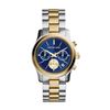 Image 4 : NEW MICHAEL KORS RUNWAY BLUE DIAL 2-TONE MSRP $333