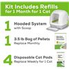 Image 2 : BREEZE CAT LITTER BOX STARTER KIT