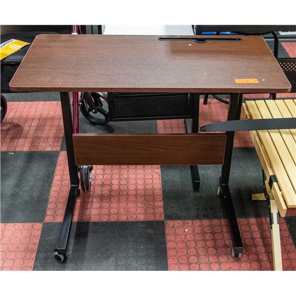 NEW ADJUSTABLE HEIGHT ROLLING DESK