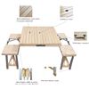 Image 1 : NEW CHILDRENS WOOD AND METAL FOLDING PICNIC TABLE