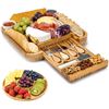 Image 1 : NEW PREMIUM BAMBOO CHEESE BOARD AND KNIFE SET
