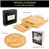 Image 2 : NEW PREMIUM BAMBOO CHEESE BOARD AND KNIFE SET