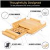Image 3 : NEW PREMIUM BAMBOO CHEESE BOARD AND KNIFE SET
