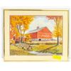 Image 1 : 16" X 20" ROBERT DOARIE COCA COLA BARN
