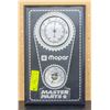 Image 1 : MOPAR BAROMETER / THERMOMETER PLAQUE