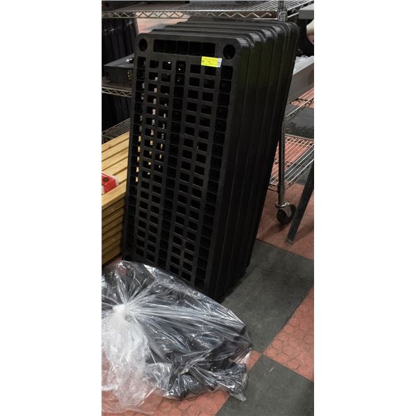 6FT PLASTIC STORAGE SHELVES