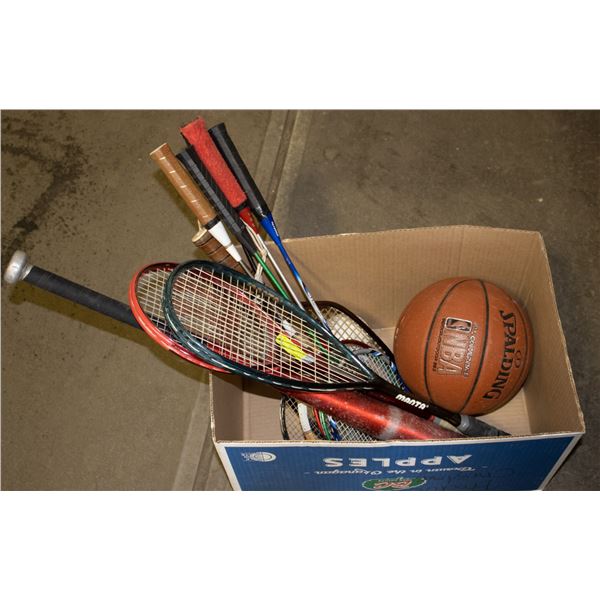 LOT OF SPORTS - BADMINTON, SQUASH, BASKETBALL