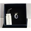 Image 1 : NEW ETEREO STERLING SILVER PENDANT WITH OVAL BLUE