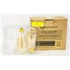 Image 1 : NEW REPACKED 4 PACK OF EDISON LIGHT BULBS