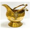 Image 1 : VINTAGE BRASS DUTCH COAL CONTAINER