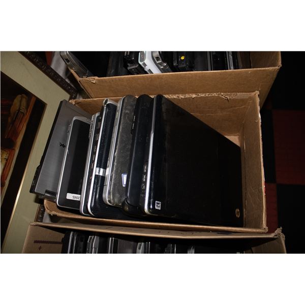 BOX OF 8 STORAGE LOCKER FIND LAPTOPS