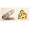 ANTIQUE CADET BADGE AND TOBACCO CUTTER