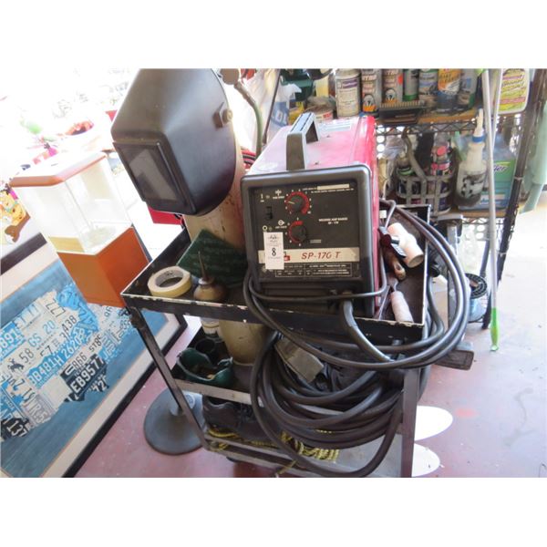 Lincoln Arc Welder  #SP170T On Cart w/Accessories