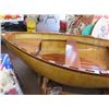 Image 2 : Custom Wood Carved 10' Dinghy w/Motor Mount & Stand