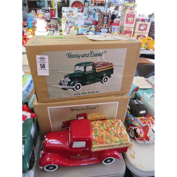 3-Apple Truck Cookie Jars - 3 X $