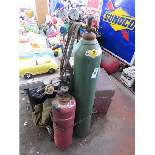 Oxy/Acetylene Torch Set/Dolly