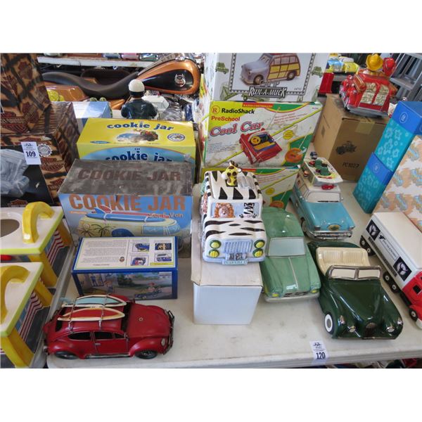 11-Classic Car Cookie Jars - 11 X $