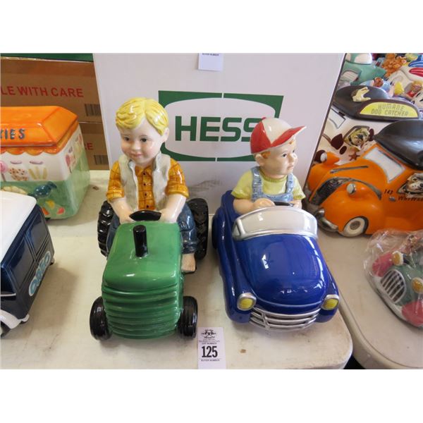 2-Child Rider Cookie Jars - 2 X $