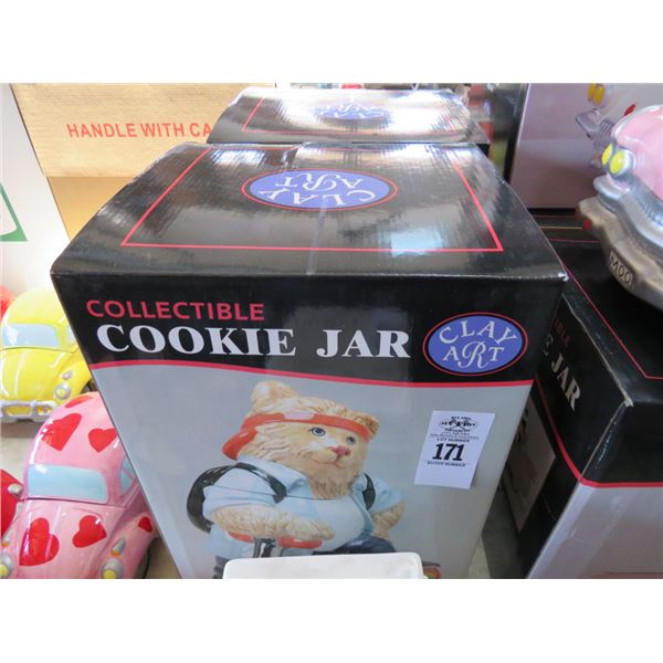 2-Bear/Scooter Cookie Jars - 2 X $