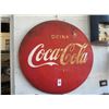 Image 1 : Vintage Coca Cola Round Metal Sign