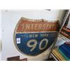 Image 1 : New York Interstate 90 Metal Sign