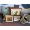 Image 1 : Framed Vintage Gas Station Sign & Step Van Wall Art