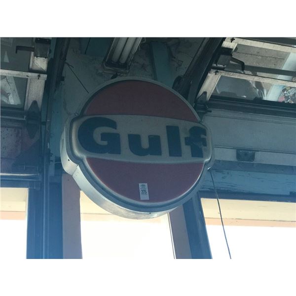 Gulf Oil Vintage Light Wall Sign