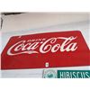 Image 1 : Coca Cola Vintage Metal Wall Sign - 3' x 6'