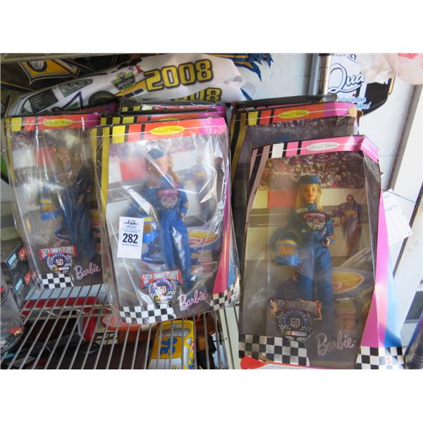 7-Nascar Barbies - 7 X $