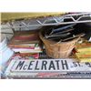 Image 2 : Metal Street Signs, License Plates, Mister Goodbar Tins, Sad Irons