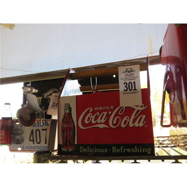 2-Coca Cola Vintage Style Bottle Carrier - 2 X $